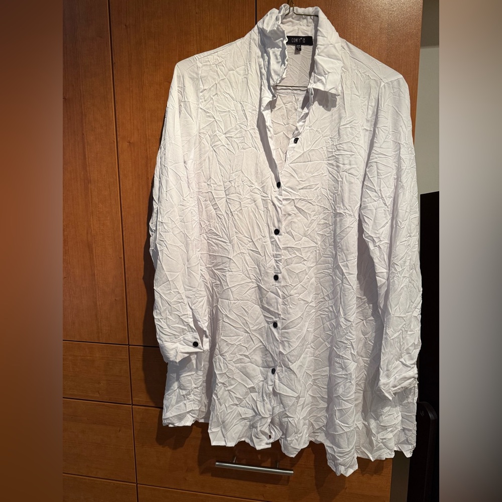 COMFY brand crinkle tunic shirt